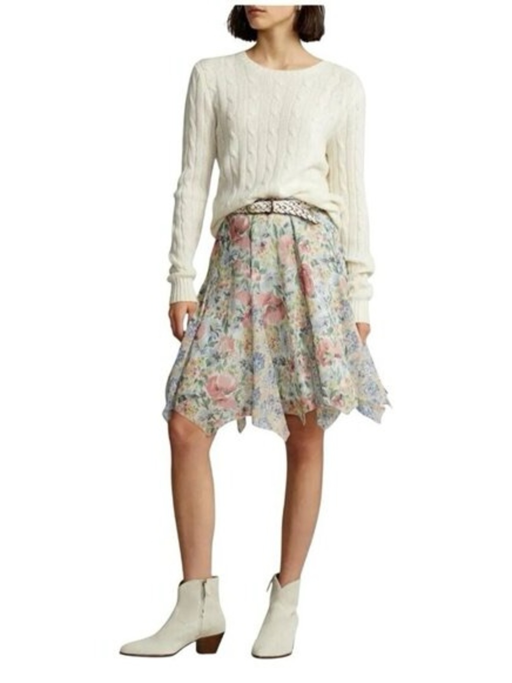 Polo Ralph Lauren Floral Print Tiered Skirt